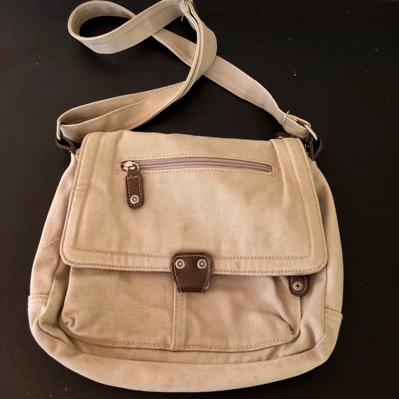 Khaki purse with 3 pockets - Picture 1 of 4